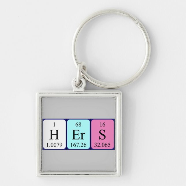 Hers periodic table keyring (Front)