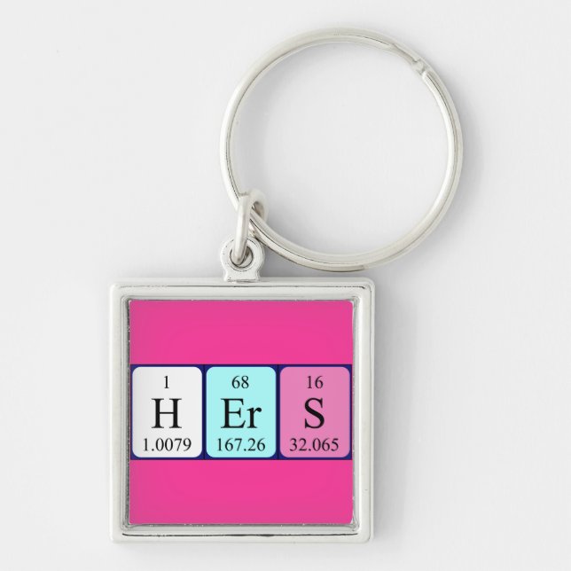 Hers periodic table keyring (Front)