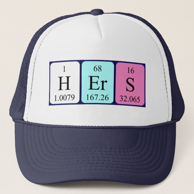 Hers periodic table name hat (Front)