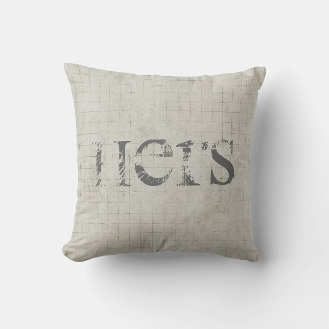 Hers Throw Pillow (Front)