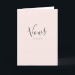 Hers Vows Wedding Anniversary  Program<br><div class="desc">Modern Script Hers Vows Folded Card
The stylish wedding Vows template with modern calligraphy. Design features a modern style script text layout. To make advanced changes,  please select "Click to customize further" option under Personalize this template.</div>