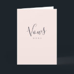Hers Vows Wedding Anniversary  Program<br><div class="desc">Modern Script Hers Vows Folded Card
The stylish wedding Vows template with modern calligraphy. Design features a modern style script text layout. To make advanced changes,  please select "Click to customize further" option under Personalize this template.</div>