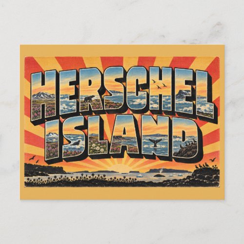 Herschel Island YT Arctic Tundra Wildlife Art Postcard