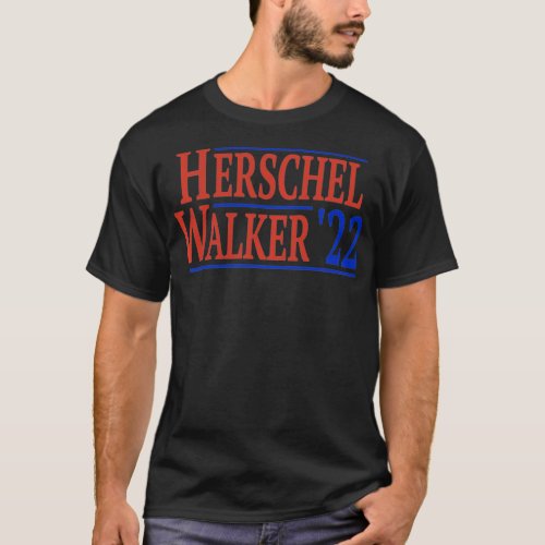 HERSCHEL WALKER 22 Conservative Patriotic Pullove T_Shirt