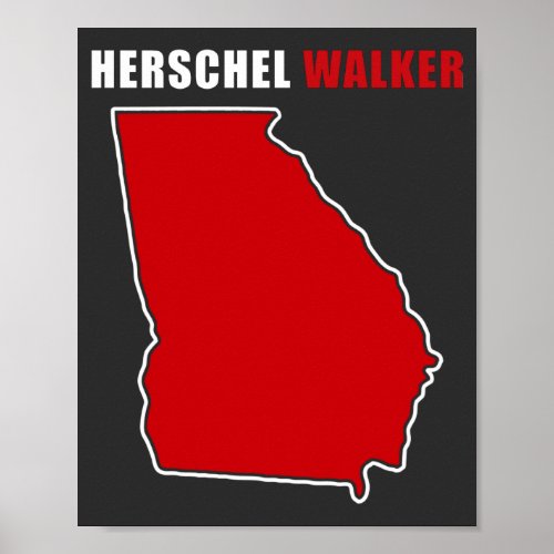 Herschel Walker Georgia Senate USA  Poster