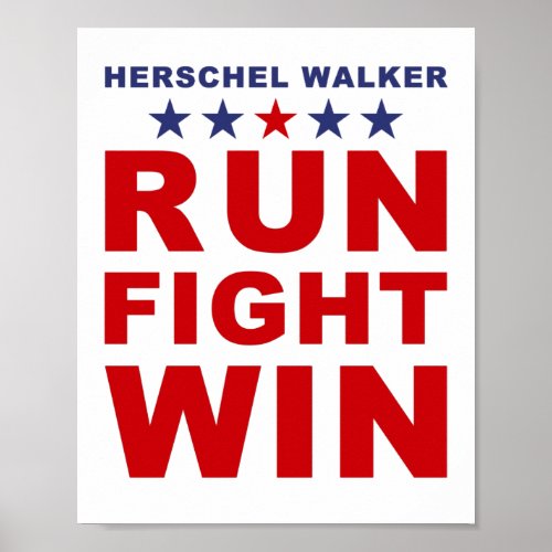 Herschel Walker Georgia Senate USA Poster