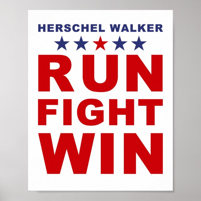 Herschel Walker: Georgia Senate USA Poster (Front)