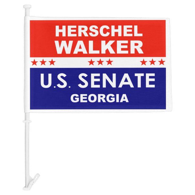 Herschel Walker US Senate Georgia 2022 Car Flag (Front)
