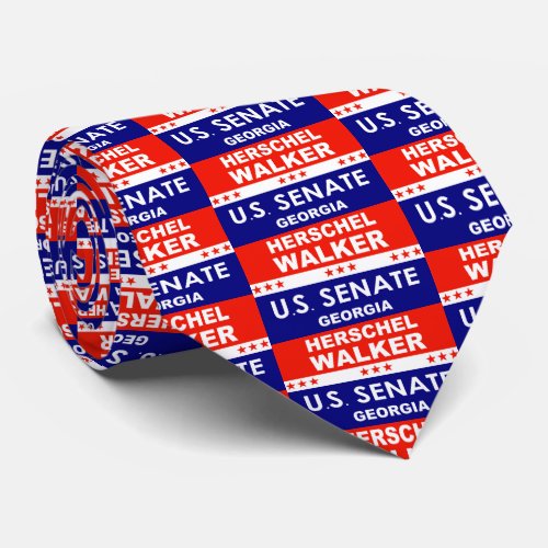 Herschel Walker US Senate Georgia 2022 Neck Tie