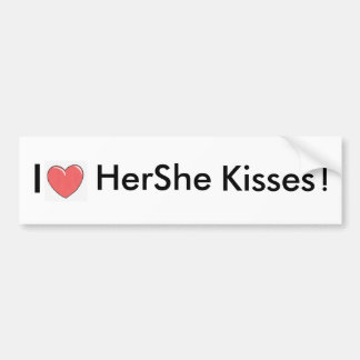 HerShe Kisses Bumper Sticker