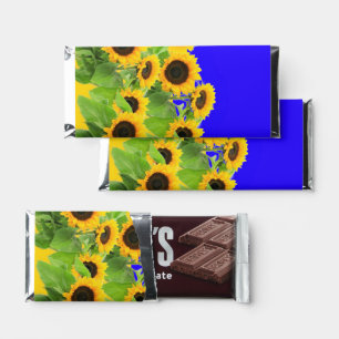 Hershey Bar Favors with Sunflowers