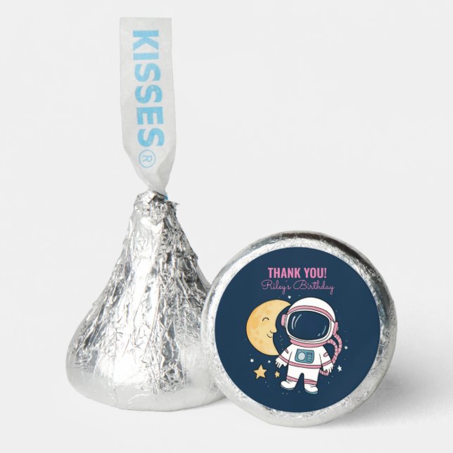 Hershey Kisses Birthday Astronaut Pink Blue Hershey®'s Kisses® (Front)