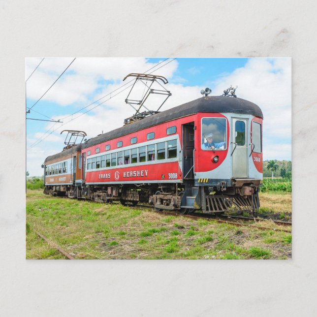 Hershey Train, Cuba Postcard (Front)