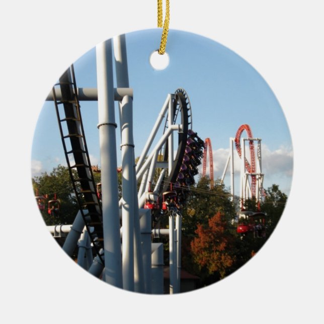 Hersheypark Roller Coasters Ceramic Ornament (Front)