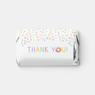 Hershey's Bar Thank You with Sprinkles and Donut Hershey's Miniatures