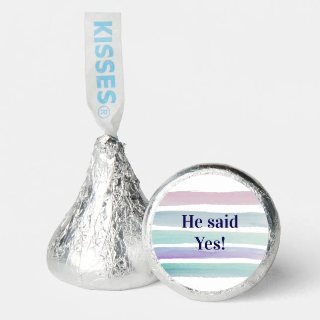 Hershey's Candy Favors Pastel He said Yes! (Front)