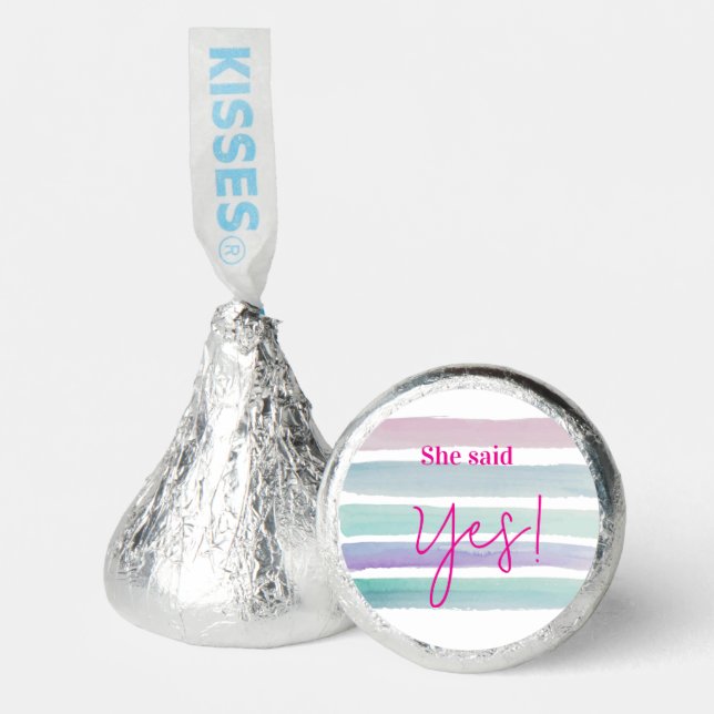 Hershey's Candy Favors Pastel She said Yes! (Front)