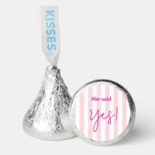 Hershey's Candy Favors Pink & White Stripe