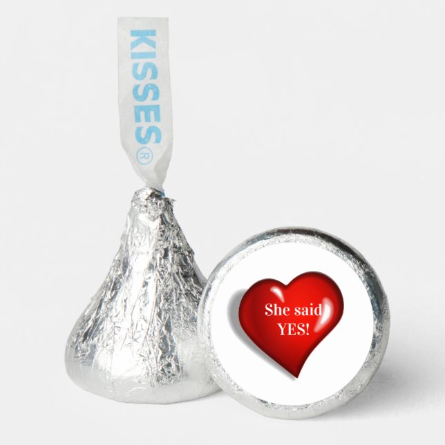 Hershey's Candy Favors Red Heart Love  (Front)