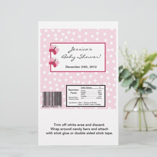 Hershey's Large Bar Wrapper Berry Garden Lady (Standing Front)