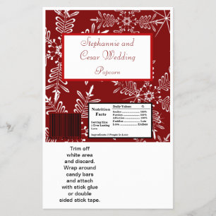 Hershey's Large Bar Wrapper Christmas Red Snowflak