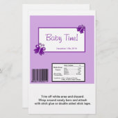 Hershey's Large Bar Wrapper Purple Butterfly (Front/Back)