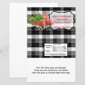 Hershey's Large Bar Wrapper XMAS Truck Christmas B (Front/Back)