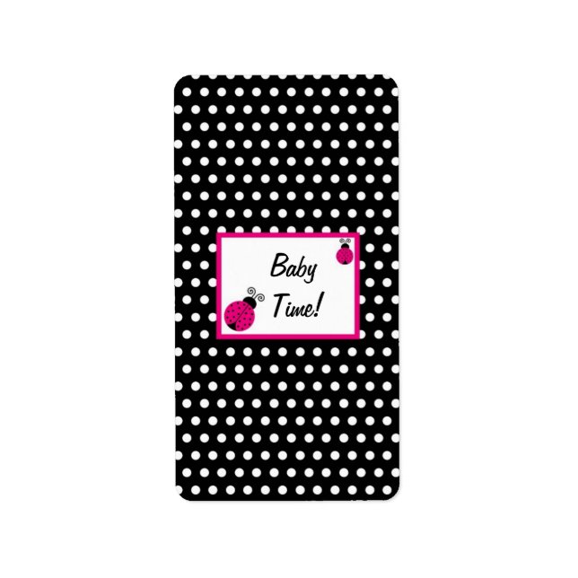 Hershey's Miniature Black Spring Time Lady Bug Label (Front)