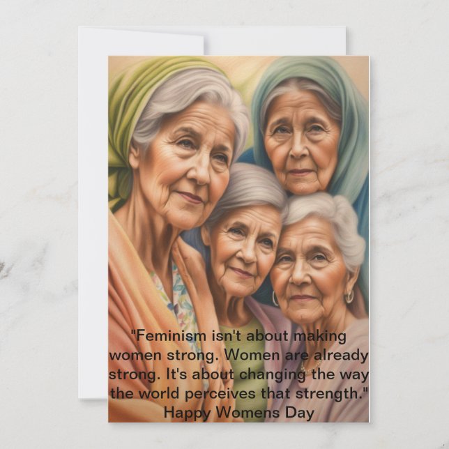 "HerStory: International Women's Day Greeting Card (Front)