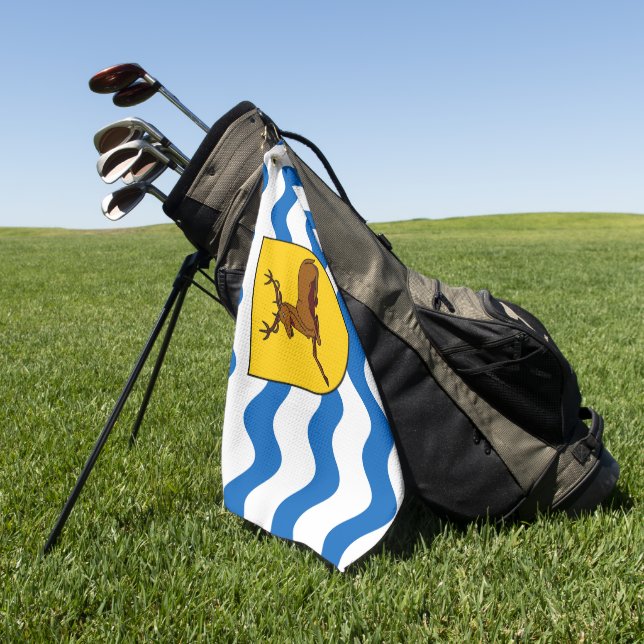 Hertfordshire county flag golf towel (Green)
