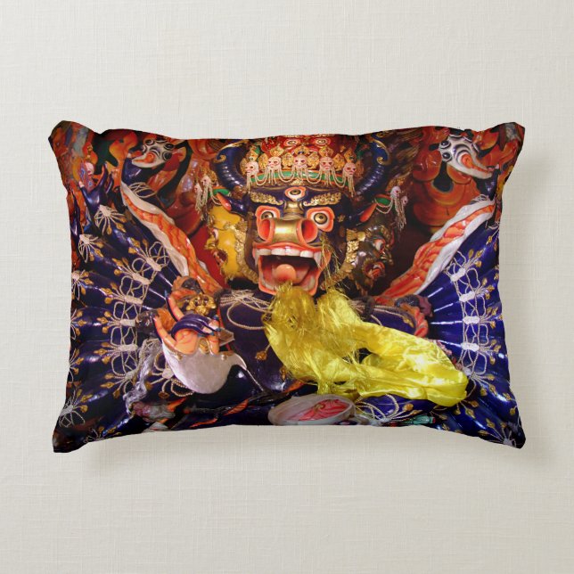 Heruka Buddha, Tibbet No.2 (Pillow) Accent Pillow (Front)