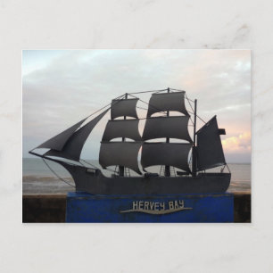 hervey bay boat postcard