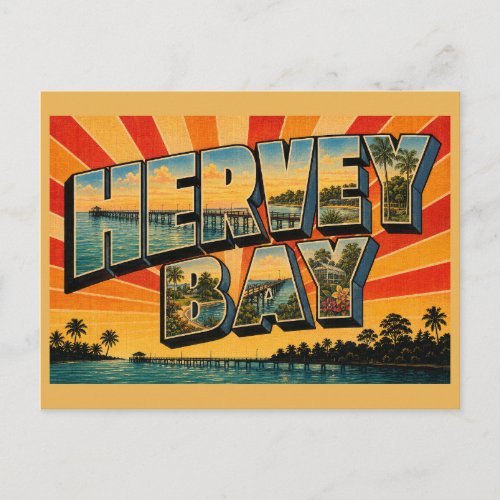 Hervey Bay Queensland Australia Coastal City Postcard