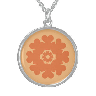 Herz ♥ Heart – Sun Star flower Sterling Silver Necklace