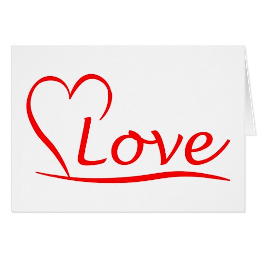 Herz mit Liebe Cards (Front Horizontal)