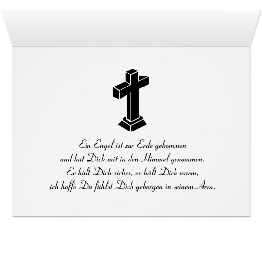 Herzliche Anteilnahme 1 Karte (Inside Horizontal (Bottom))