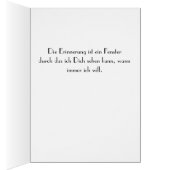 Herzliche Anteilnahme Karte (Inside (Right))