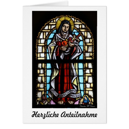 Herzliche Anteilnahme Karte (Front)