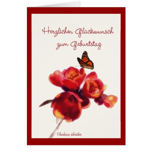 herzlichen Glückwunsch zum Geburtstag Cards (Front)