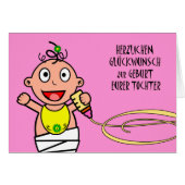 Herzlichen Glückwunsch zur Geburt Eurer Tochter (Front Horizontal)