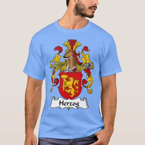 Herzog Coat of Arms Family Crest  T_Shirt