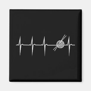 herzschlag stricken magnet