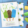 He's a Cool One Boy Popsicle First Birthday Invitation