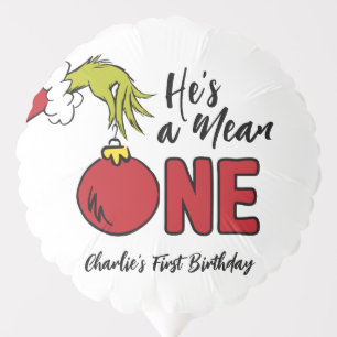 He's a Mean One Grinch Birthday Balloon