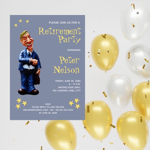 Hes A Star _ Retirement Party Invitation