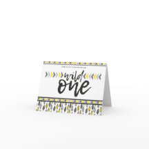 He's A Wild One First Birthday Thank You Notes