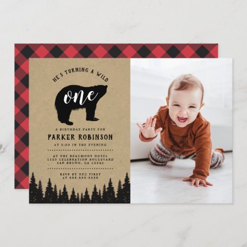 He's A Wild One | Rustic First Birthday Photo