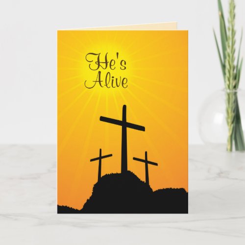 Hes Alive and Im Forgiven Custom Easter Card