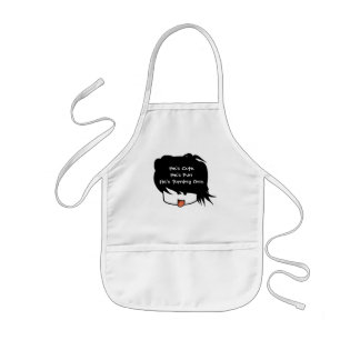 He's Cute He's One He's Turning One Kids' Apron