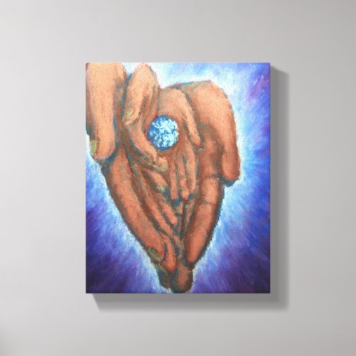 Hes Got the Whole World in His Hands Canvas Print